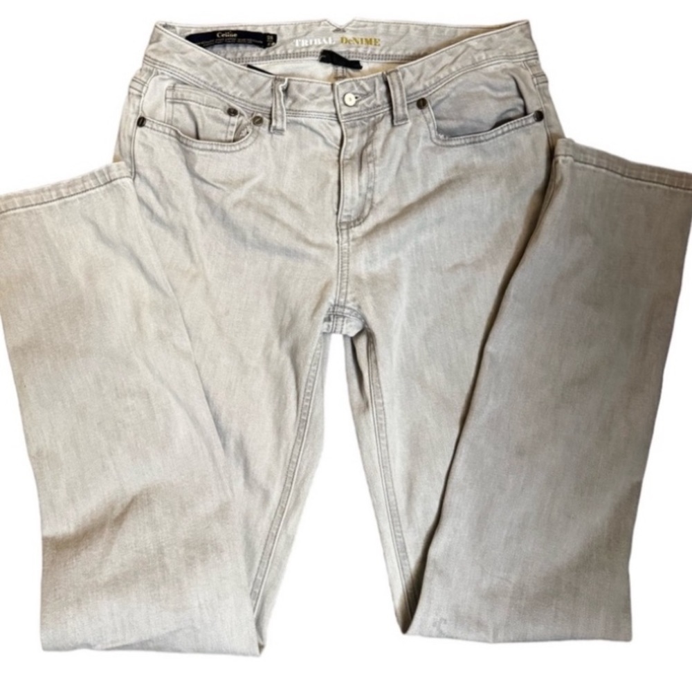 🎉4/20$ TRIBAL DENIME CELINE women's gray 5 pocket jean SZ 6 grey denim 28 SZ 6